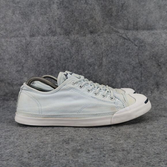 Converse Shoes Womens 9 Sneakers Jack Purcell Ox Classic Canvas Retro Blue Low - Picture 2 of 14